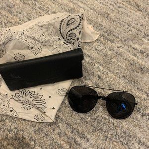 Prive Revaux Large Black Aviator Unisex